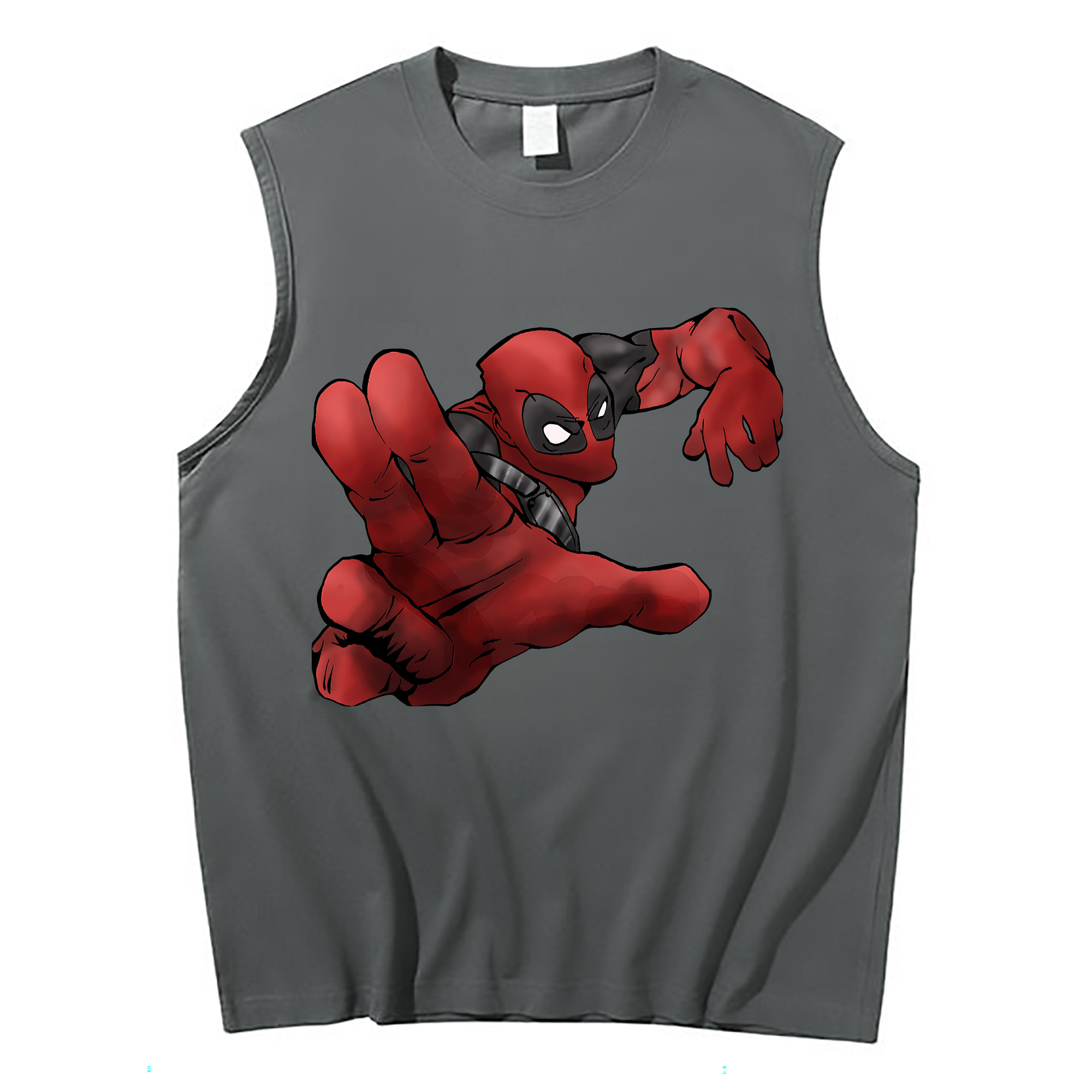 （画像用） Deadpool デッドプール コットン100％タンクトップ（フロントプリント）